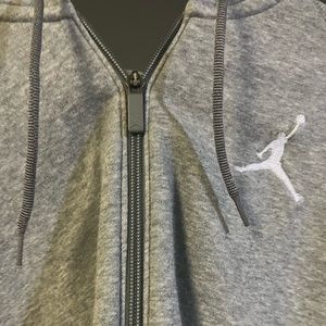 Grey Zip Up Jordan Sweater